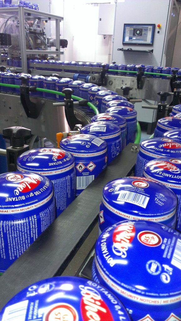 LPG cylinder processing lines